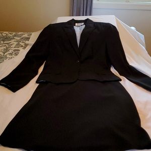 Vintage Bill Blass Black Pin Striped Suit
